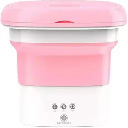 Пральна машина UKC міні відро MA2000 White Pink (16317)