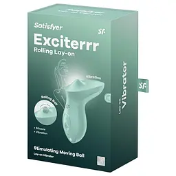 Вібратор для клітора з перлинною стимуляцією Satisfyer Exciterrr Mint, 2 незалежні мотори - мініатюра 6