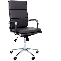 Кресло Slim FX HB Хром Tilt WAX Black Grey