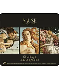 Набір олівців 24 кол. MUSE круглі (101M-24) - мініатюра 3
