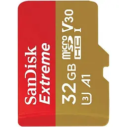 Карта пам'яті SanDisk microSDHC 32GB UHS-I U3 Extreme A1 V30 + SD Adapter (SDSQXAF-032G-GN6MA) [91559] - мініатюра 3