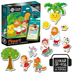 Дитяча розвиваюча гра "Магнітний театр Ріпка" Vladi Toys VT3206-40, 15 магнітів, з аудіоказкою - мініатюра 3