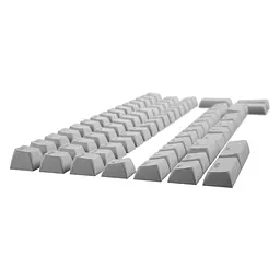 Набір кейкапів Hator OMA Profile PBT Keycap Set White B-part ANSI/ISO (HTS513) - мініатюра 3