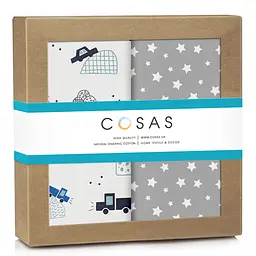 Пелюшки багаторазові Cosas дитячі Cars CS4 2 шт., 80х100 см, блакитні