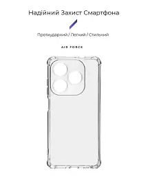 Чехол ArmorStandart Air Force для Tecno Spark 20 (KJ5n) Camera cover Clear - миниатюра 2
