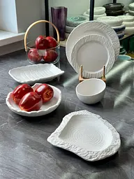 Салатник Olens Сноу-вайт 101-0526 28,5х23,5х2,5 см білий - мініатюра 2