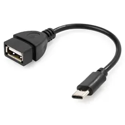 Перехідник OTG USB 2.0 AF to USB-C 0.1m Vinga (VCPDCOTGTCBK) - мініатюра 3