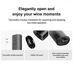 Штопор MiJia Electric Red Wine Bottle Opener (KGJ001T) [165190] - мініатюра 6
