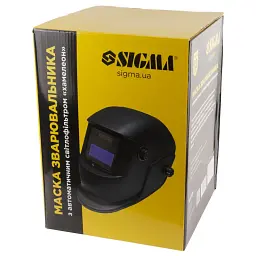 Маска зварювальника Sigma з автоматичним світлофільтром "хамелеон" 4/9-13 DIN 90x35 мм 2 датчики 1 регулювання (9413211) - мініатюра 8
