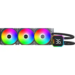 Система водяного охолодження MONTECH HyperFlow Digital 360 Black [151310] - мініатюра 2