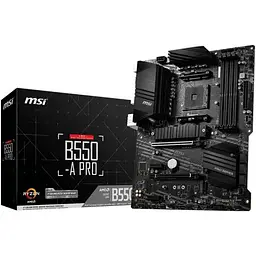 Материнська плата MSI AM4 (B550) B550-A PRO, B550, 4xDDR4, CrossFire, Int.Video(CPU), 6xSATA3, 2xM.2, 1xPCI-E 16x 4.0, 1xPCI-E 16x 3.0 ALC892, RTL8111H, 7xUSB3.2/8xUSB2.0, HDMI/DP, ATX - мініатюра 2