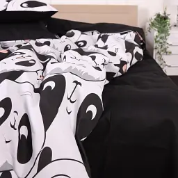 Підковдра MirSon Ranforce Elite 17-4850 Panda 110 x 140 см чорно-біла (2200009585005) - мініатюра 6