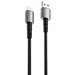 Кабель Proove Silicraft USB to Lightning 2.4A (1m) black