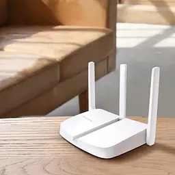 Роутер Mercusys MW306R Wi-Fi 802.11n, 300Mb, 3 LAN 10/100Mb, режим точки доступу, швидке налаштування безпеки - мініатюра 3