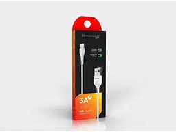 Кабель Grand-X USB-type C PC-03W 3A, 1m, CU, Fast Сharge, White, BOX - мініатюра 4