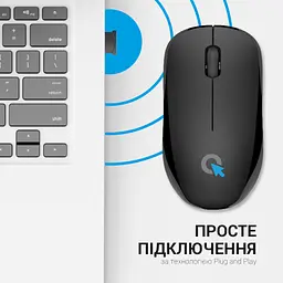 Мишка OfficePro M183 Wireless Black (M183) - мініатюра 7
