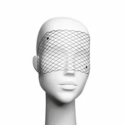 Маска на обличчя Bijoux Indiscrets Louise Mask вінілова з клейовим кріпленням - мініатюра 3
