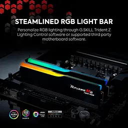 Модуль пам'яті G.Skill DDR5 64GB (2x32) Ripjaws M5 6000Mhz Neo RGB White AMD EXPO (F5-6000J3636F32GX2-RM5NRW) - мініатюра 4