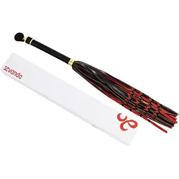 Флогер Lockink Sevanda Red & Black Braided Tail Flogger - мініатюра 7