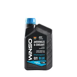 Антифриз Winso Antifreeze & Coolant Blue -40°C голубий G11, 1 кг (880980) - мініатюра 2