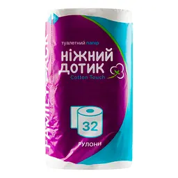 Туалетний папір Ніжний дотик двошаровий 32 рулони - мініатюра 6