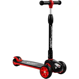 Самокат Best Scooter 24х58х67-77 см Чорно-червоний 000231612