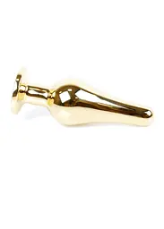 Анальна пробка - Jewellery Gold BUTT PLUG- Clear - мініатюра 5