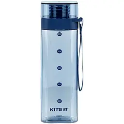 Пляшечка для води Kite квадратна 550 мл блакитна (K24-1209-1)