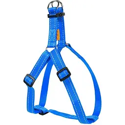 Шлея для собак Dog Extremе, регульована, нейлон, 60-90х2,5 см, блакитний (6682)