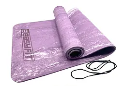 Килимок для йоги та фітнеса EasyFit PER Premium Mat 8 мм Фіолетовий - мініатюра 1