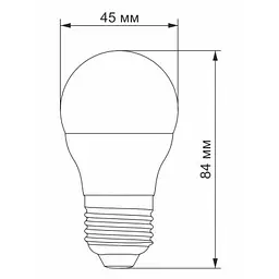 Лампочка Videx G45e 3.5W E27 3000K (VL-G45e-35273) - мініатюра 3
