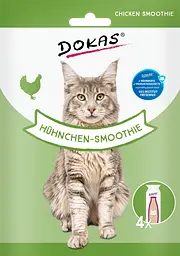 Ласощі-смузі Dokas для котів з куркою, 4×30 мл