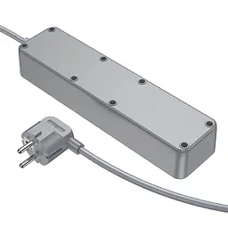Подовжувач Borofone BAC9 Power PD20W (3USB-A/1C/3xSocket) (2m) White - мініатюра 5