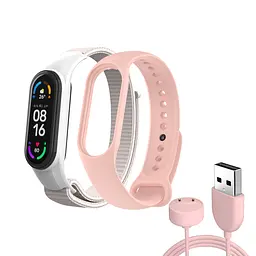 Комплект ремінців ArmorStandart Set для Xiaomi Mi Band 7/6/5 New Style Pink (ARM77037)