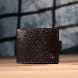 Практичний портмоне з люксової зернистої шкіри флотар GRANDE PELLE 12х9х3 см acs0029595 - мініатюра 10