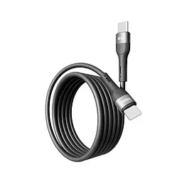 Кабель для заряджання та обміну даними Yoki YK-EX11 EXTRA Series Type-C to Type-C 60W 3A/20V 1.2 m Black - мініатюра 5