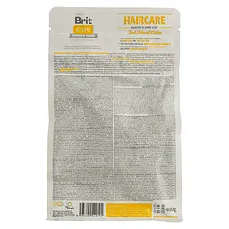 Сухий корм для котів Brit Care Cat GF Haircare Healthy&Shiny Coat догляд за шкірою та шерстю з лососем та куркою 0.4 кг - мініатюра 4