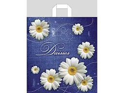 Пакет-петля BLPLA 38x41(+3) 50шт 90 Джинс Ромашки