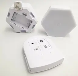 LED світильник сенсорний настінний модульний шестигранний з пультом 1 шт UKC білий