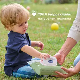 Дитячі вологі серветки Chicco з пантенолом біорозкладні 60 шт. (12050.70) - мініатюра 7