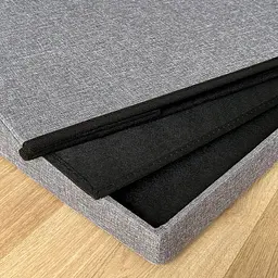 Пуф для зберігання МВМ My Home подвійний 760х380х380 мм сірий (TH-04 GRAY) - мініатюра 7