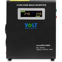 Джерело безперебійного живлення [ДБЖ] Volt Polska Sinus Pro 500VA [3SP095012W] [110959] - мініатюра 2