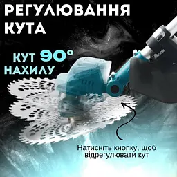 Набір безщіткова акумуляторна коса для трави з 2 АКБ 48v газонокосарка насадки у комплекті - мініатюра 6