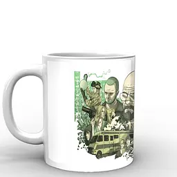 Кухоль GeekLand Breaking Bad фан арт BB.02.009 330 мл білий - мініатюра 2
