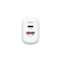 Мережевий зарядний пристрій ArmorStandart Poweraze 25W GaN Type-C + USB-A White (ARM87067) - мініатюра 4