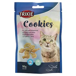 Печиво для кішок Trixie Cookies, з лососем і котячої м'ятою, 50 г - мініатюра 2