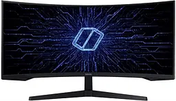 Монiтор Samsung 34" Odyssey G5 (LC34G55TWWIXUA) VA Black Curved - мініатюра 3