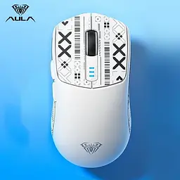 Миша бездротова ігрова Aula SC580 PAW3325 12000 DPI 2.4G Bluetooth White - мініатюра 3