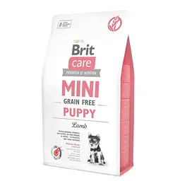 Сухий корм для цуценят малих порід Brit Care Mini Grain Free Puppy Lamb з ягням, 2 кг