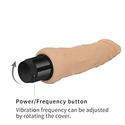 Реалістичний вібратор Xtreme Feel Vibrator тілесний 20см - мініатюра 6